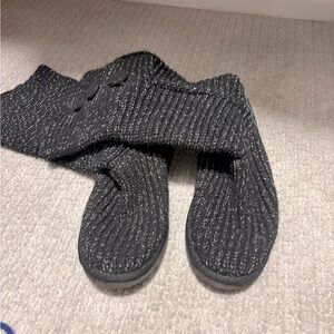 UGG Black Knit Cardi Boots